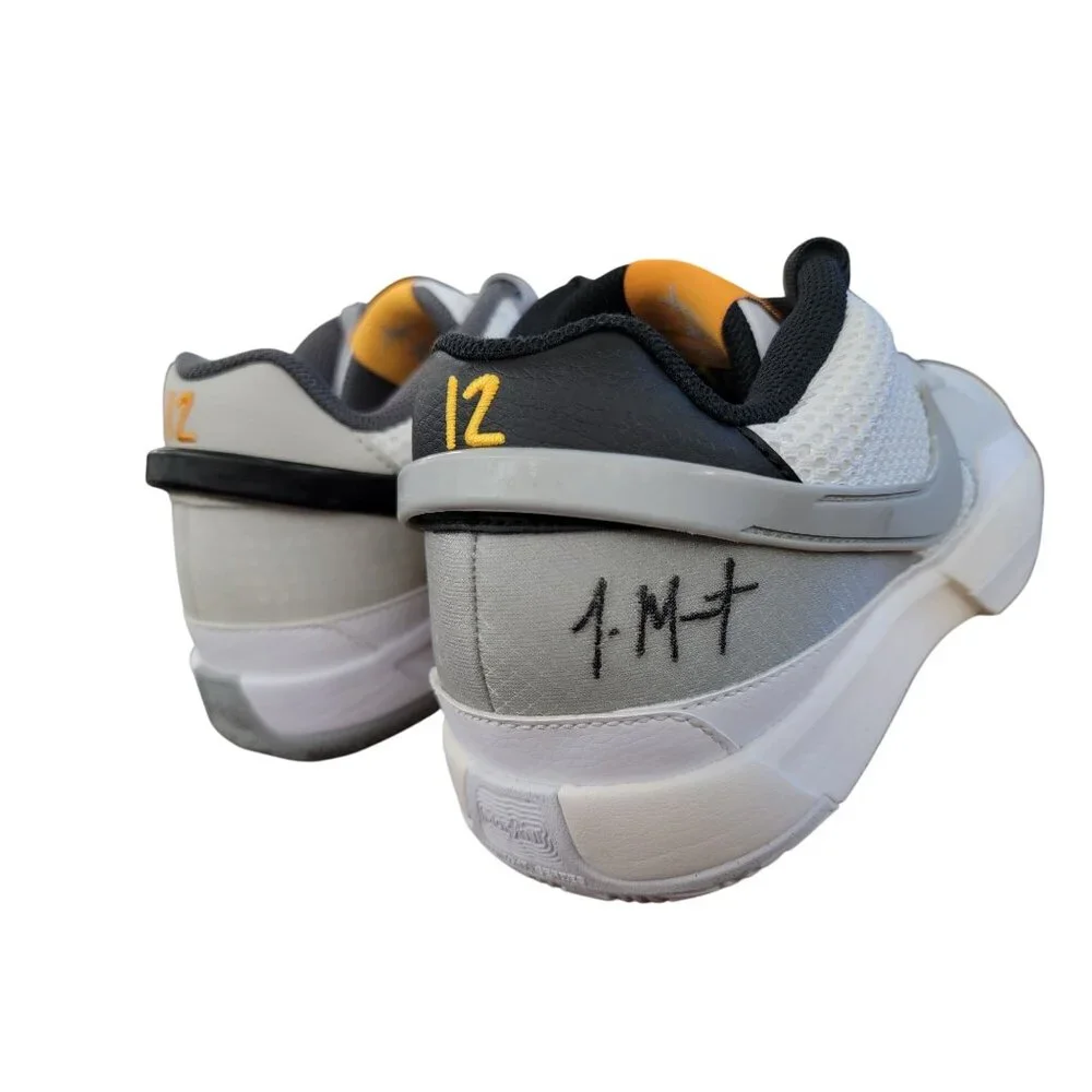 Nike Zoom Freak 4 Basketball Shoes Size 8 White & Gray Mesh Mens - Picture 7 of 9